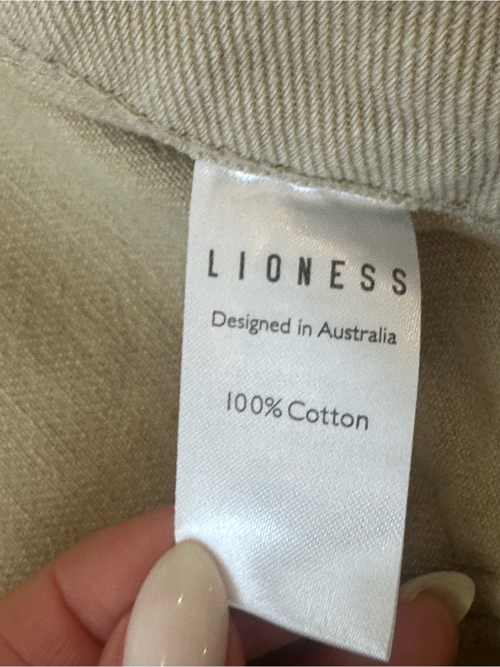 NWT Revolve Lioness Miami Vice Barrel Leg Pant in Beige - Picture 12 of 12